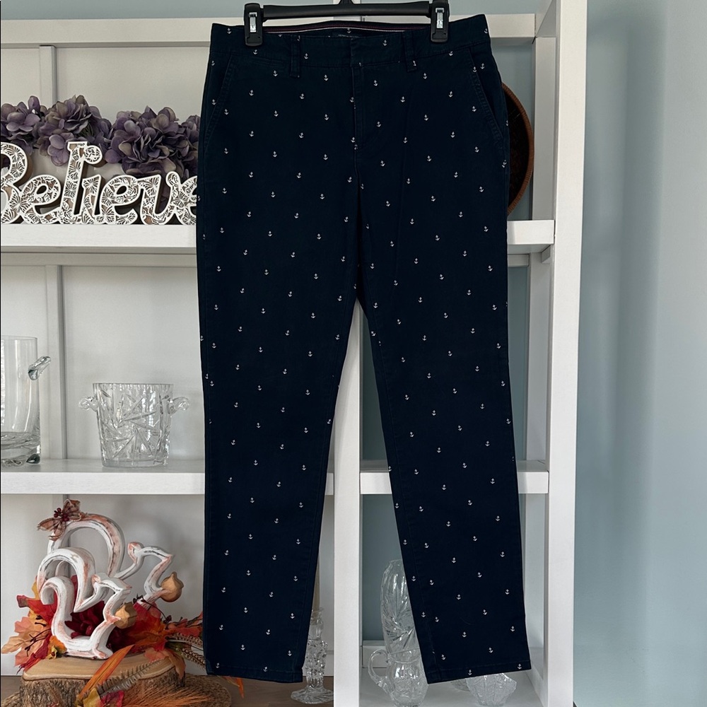 Bundle 5 items @ 20$, pay only 60$ -  Navy Blue Ancher Patterned Trousers